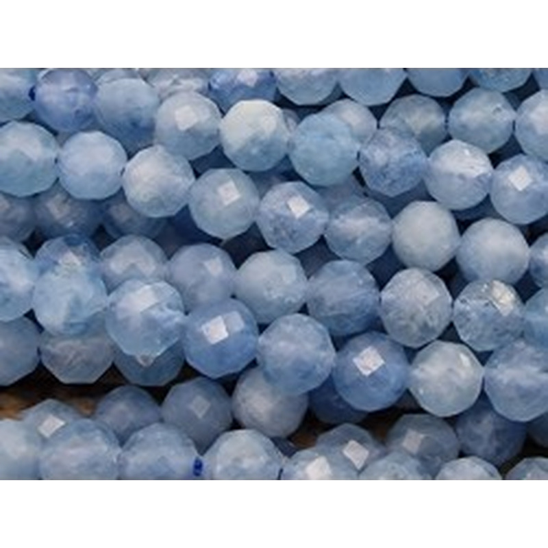 Aquamarinkette facettiert 4mm