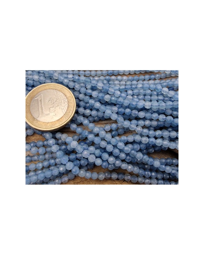 Aquamarinkette facettiert 3mm