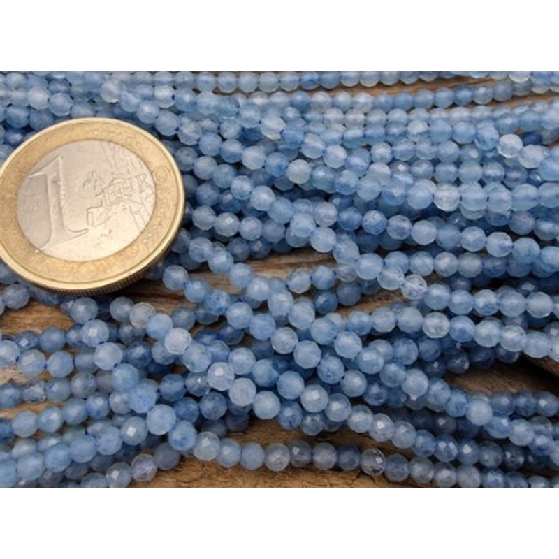 Aquamarinkette facettiert 3mm