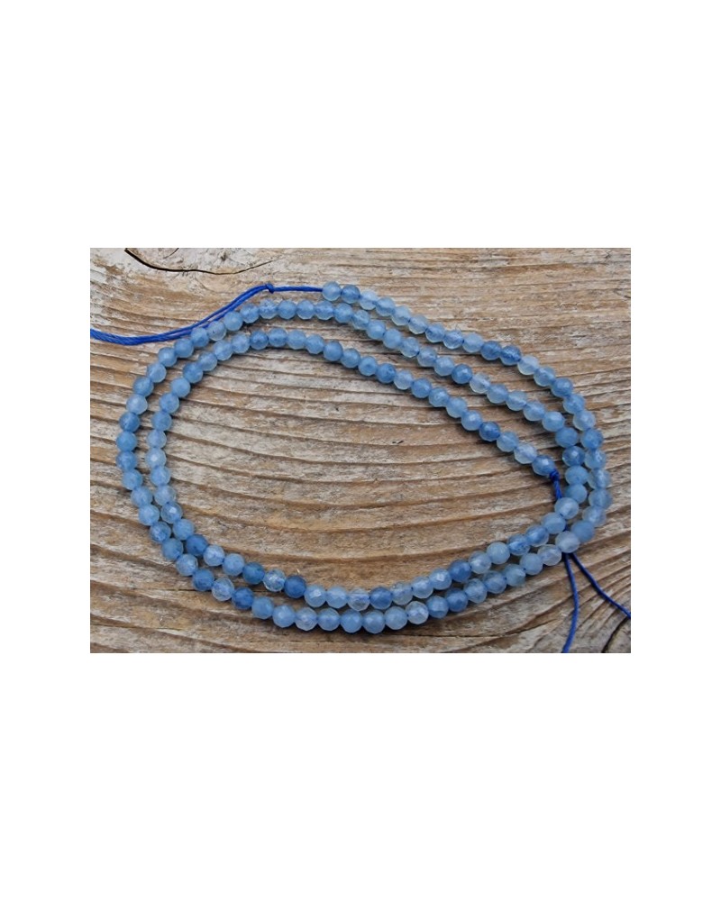 Aquamarinkette facettiert 3mm