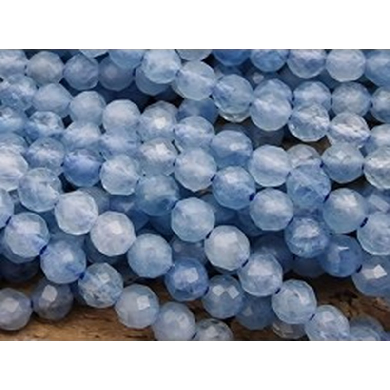 Aquamarinkette facettiert 3mm