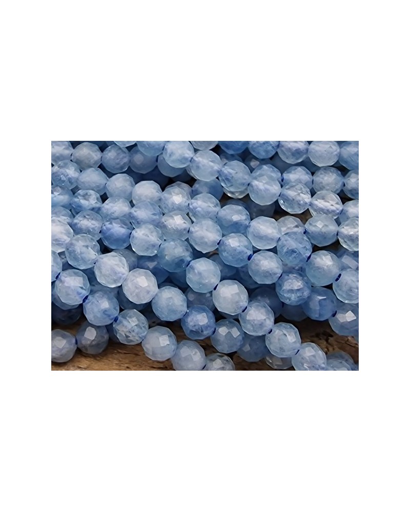 Aquamarinkette facettiert 3mm