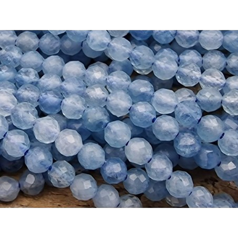 Aquamarinkette facettiert 3mm