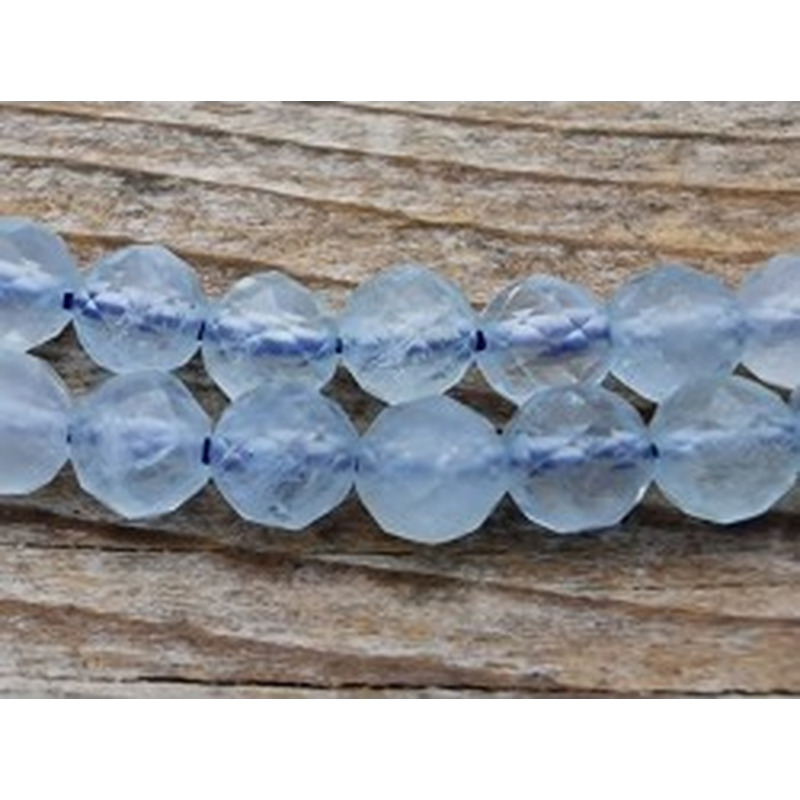 Aquamarinkette facettiert 5mm