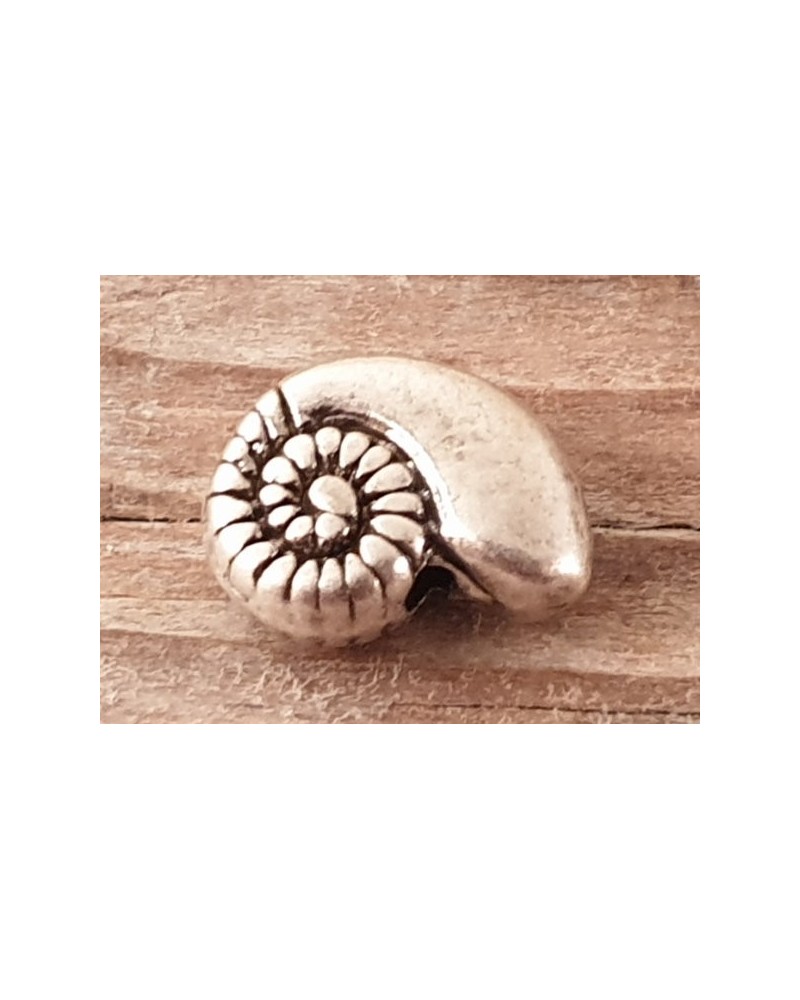 Zwischenteil Schnecke 8x11x4mm, Metall Antik