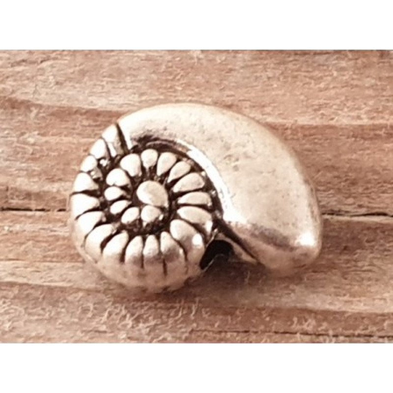 Zwischenteil Schnecke 8x11x4mm, Metall Antik