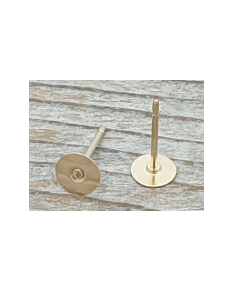 2 Stk. Ohrstecker 5mm, Goldfilled