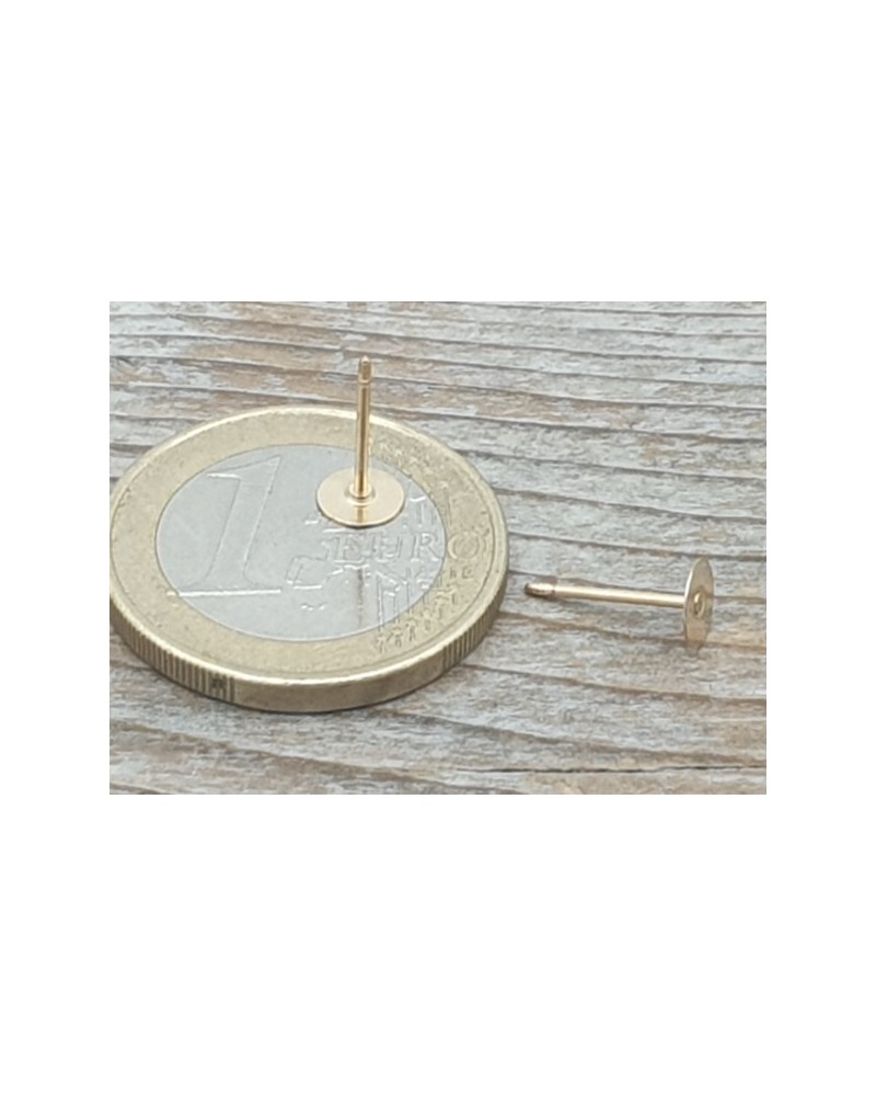 2 Stk. Ohrstecker 5mm, Goldfilled