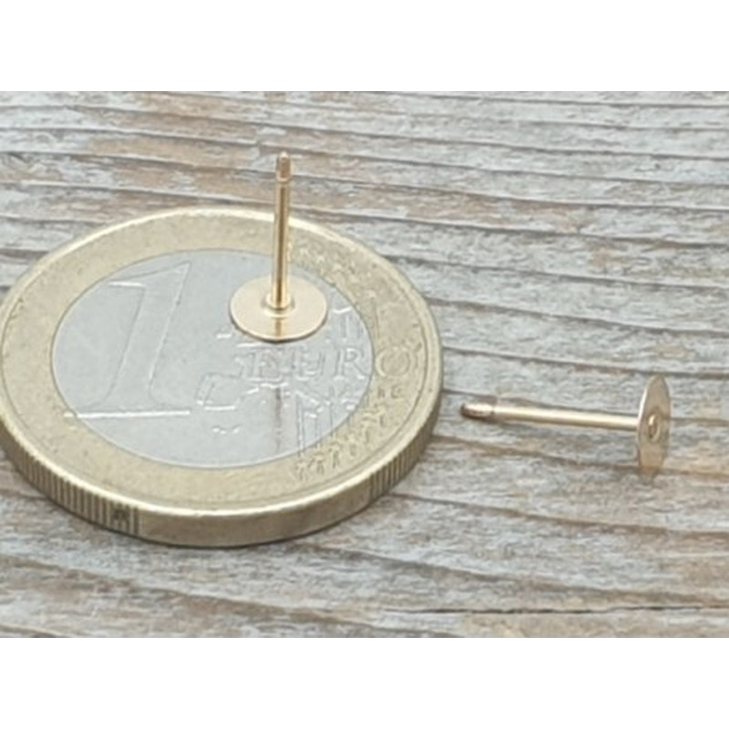 2 Stk. Ohrstecker 5mm, Goldfilled