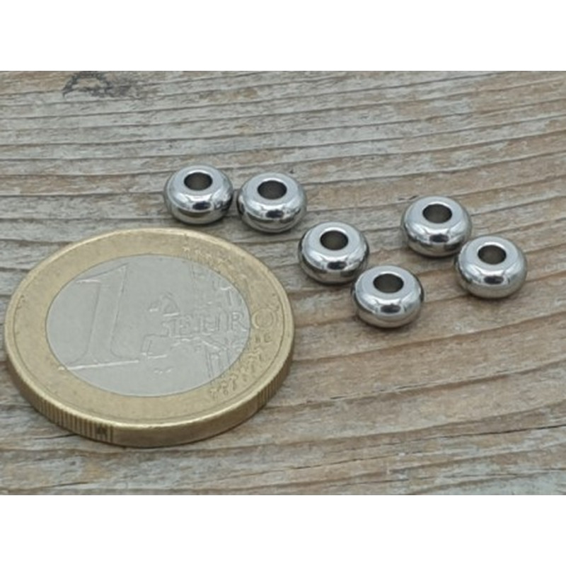 Zwischenteil, Scheibe 6x3mm, Edelstahl