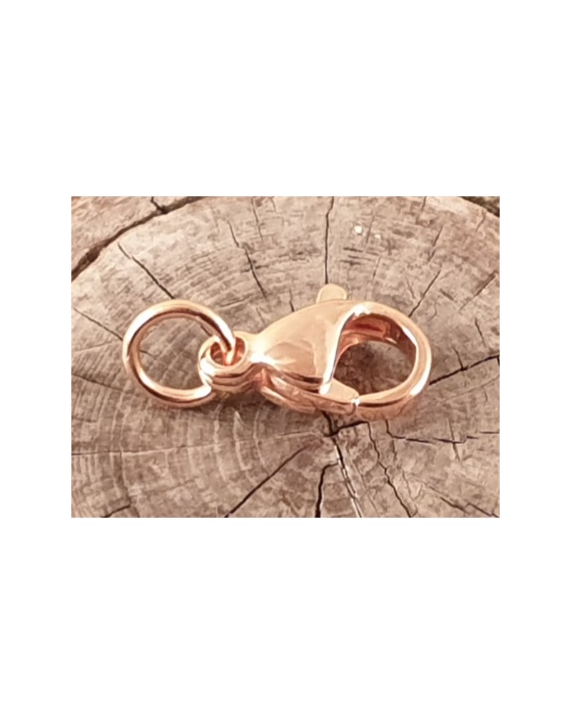 Karabiner 10mm Edelstahl rosegold