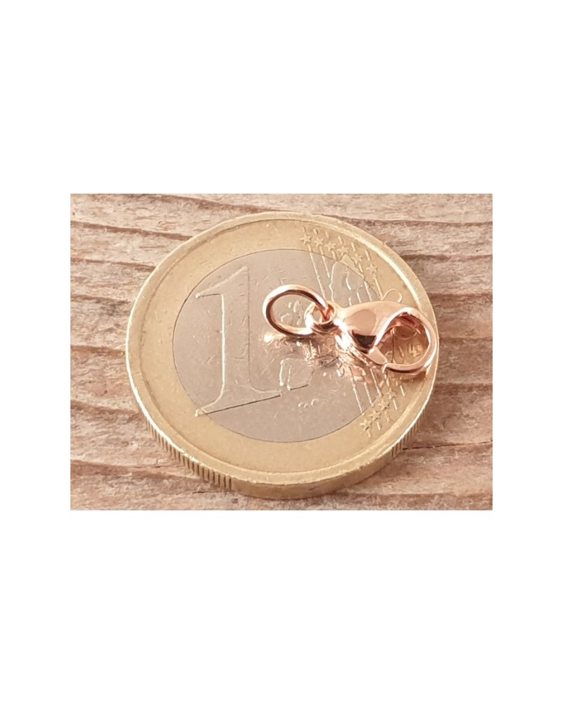 Karabiner 10mm Edelstahl rosegold
