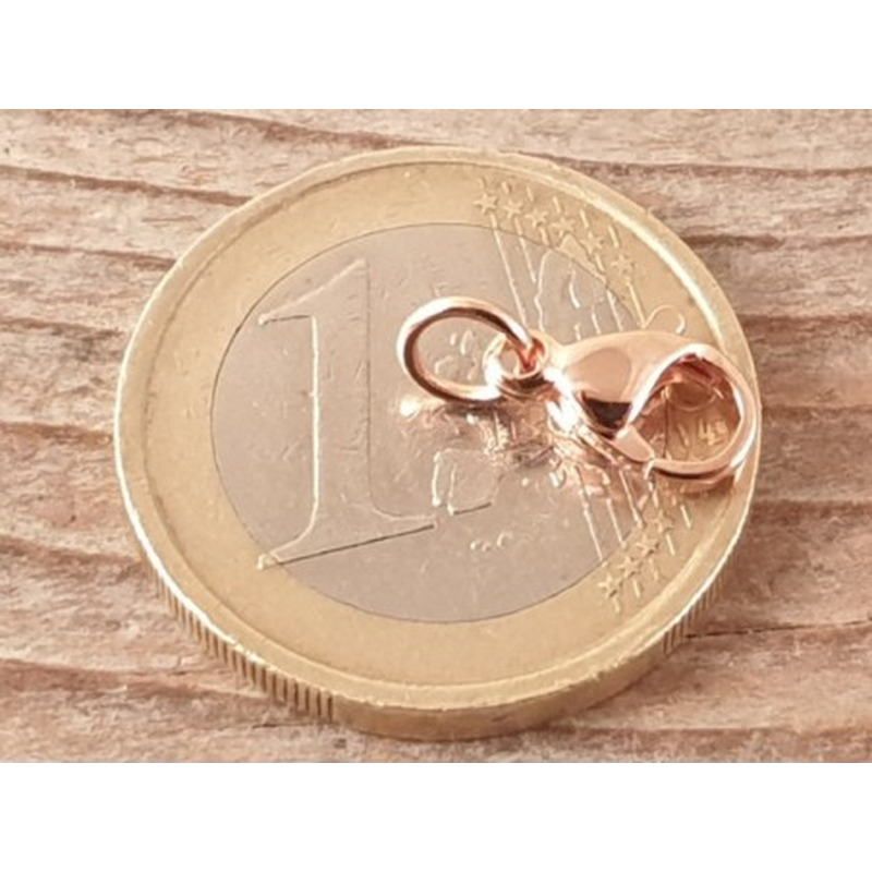 Karabiner 10mm Edelstahl rosegold