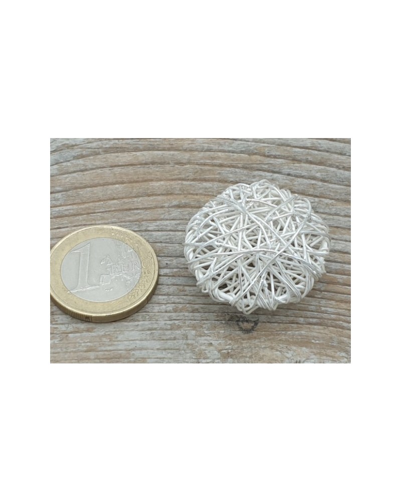 Zwischenteil, Netz 30mm, Metall versilbert