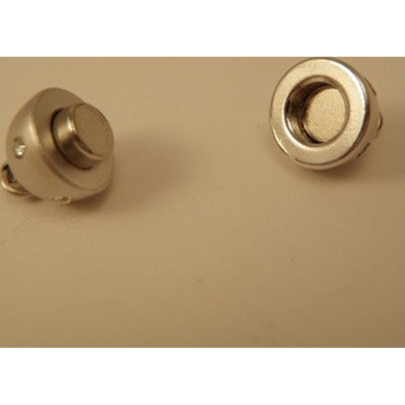 Magnetschliesse 9*15.5mm rhodiniert, Strass