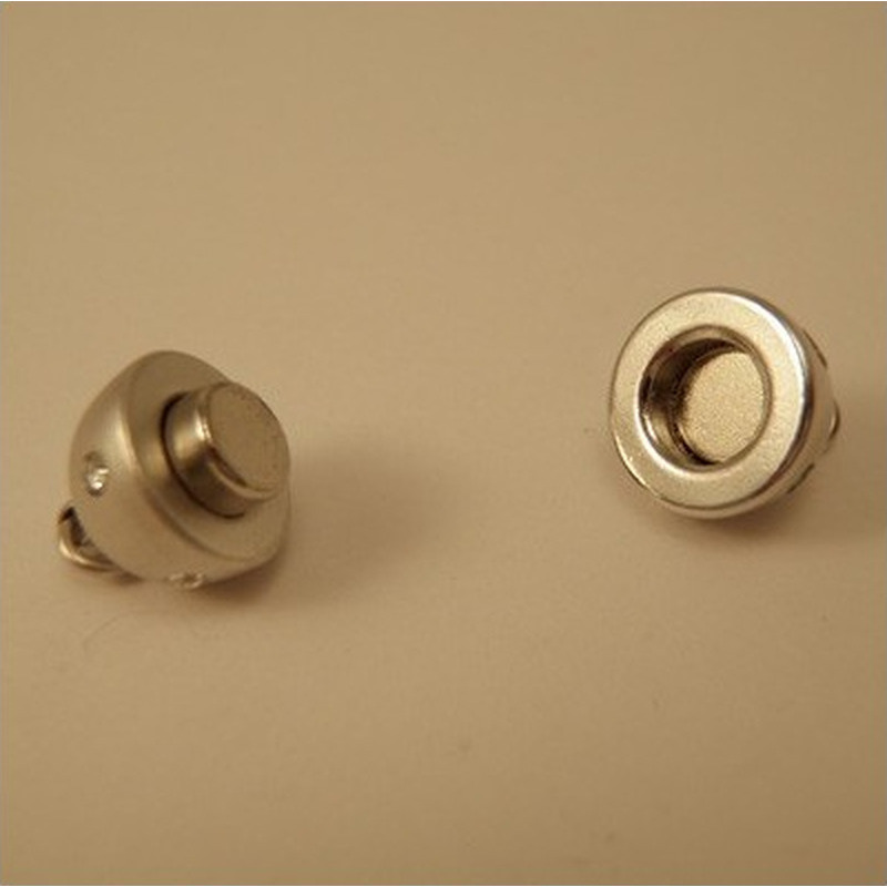Magnetschliesse 9*15.5mm rhodiniert, Strass