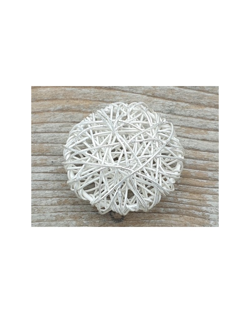 Zwischenteil, Netz 30mm, Metall versilbert