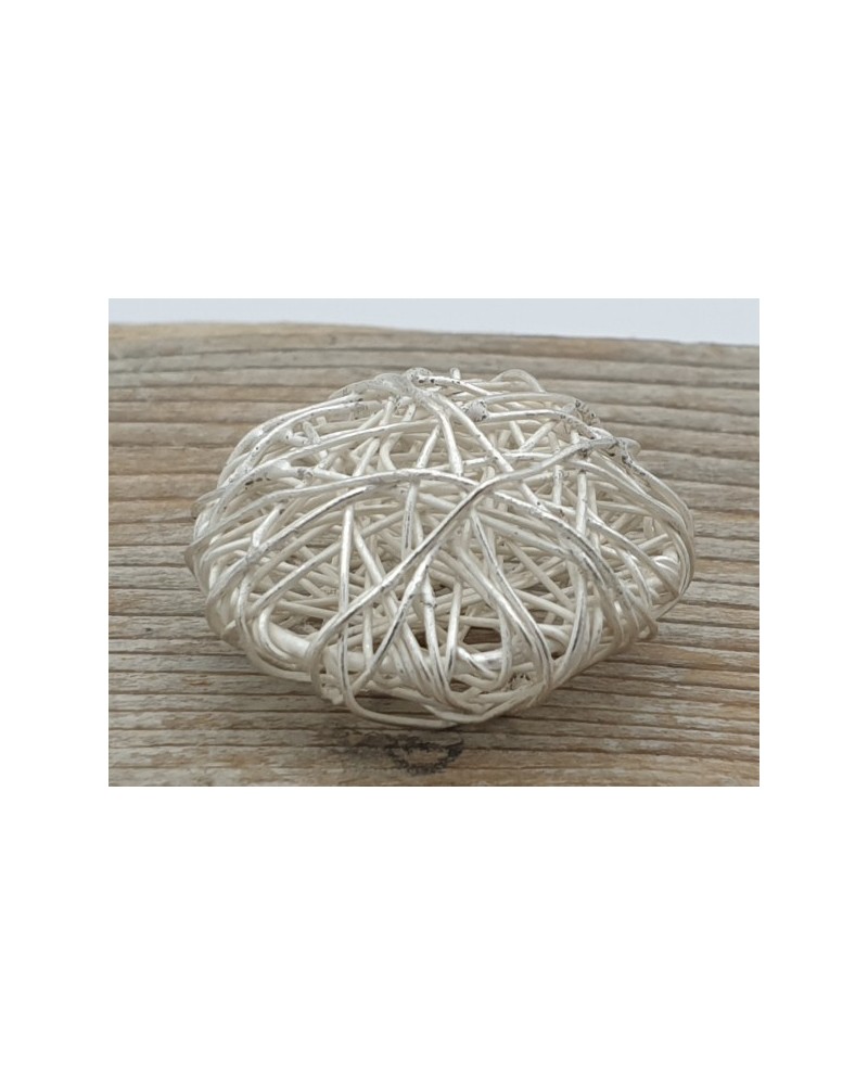 Zwischenteil, Netz 30mm, Metall versilbert