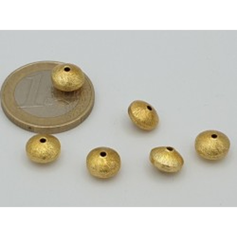 Zwischenteil, Scheibe 8x6mm, Metall vergoldet 2