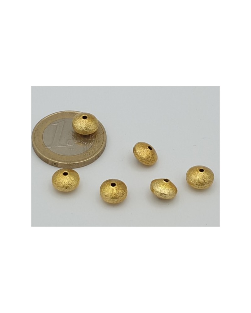 Zwischenteil, Scheibe 8x6mm, Metall vergoldet