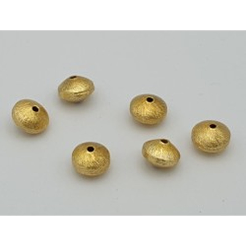 Zwischenteil, Scheibe 8x6mm, Metall vergoldet