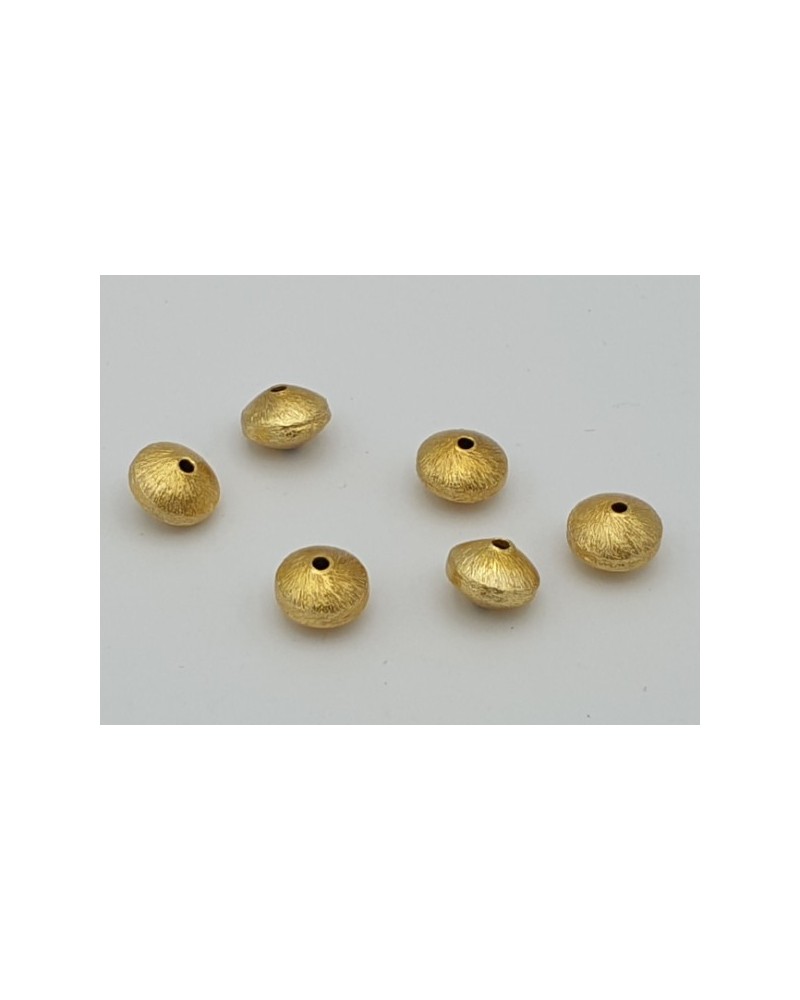Zwischenteil, Scheibe 8x6mm, Metall vergoldet