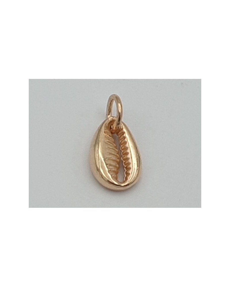 Kauri Muschel 11mm, 925 Silber vergoldet