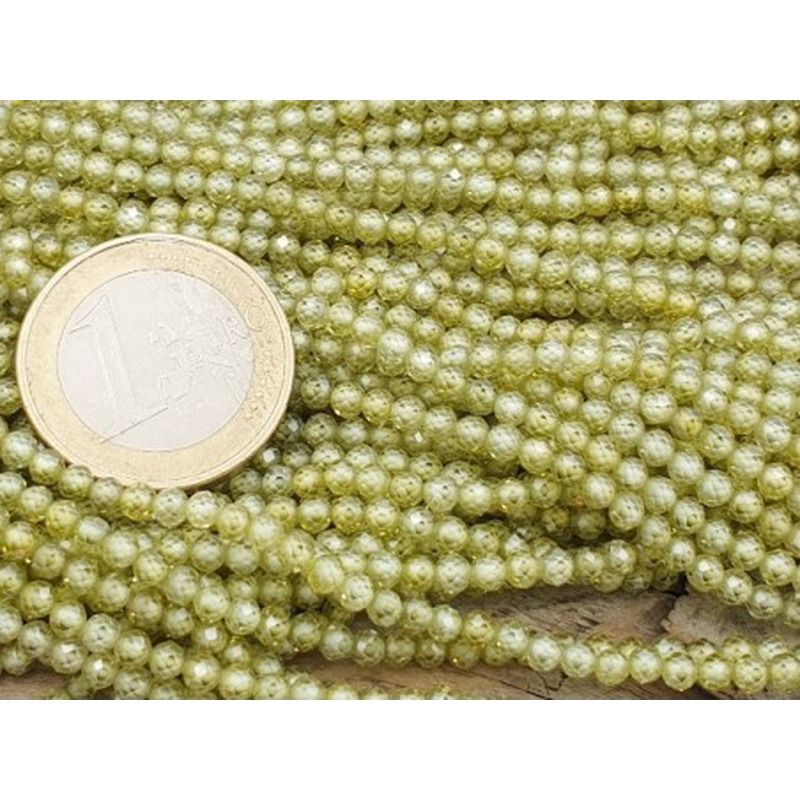 Zirkonkette-stark funkelnd-facettiert 3mm
