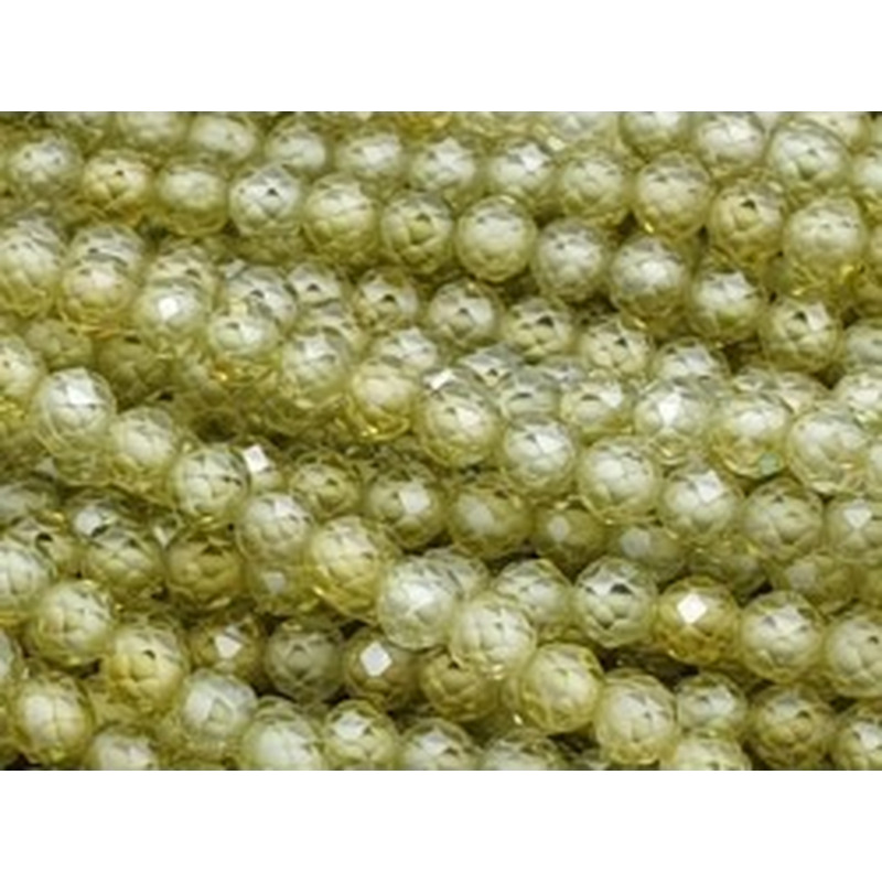 Zirkonkette-stark funkelnd-facettiert 3mm