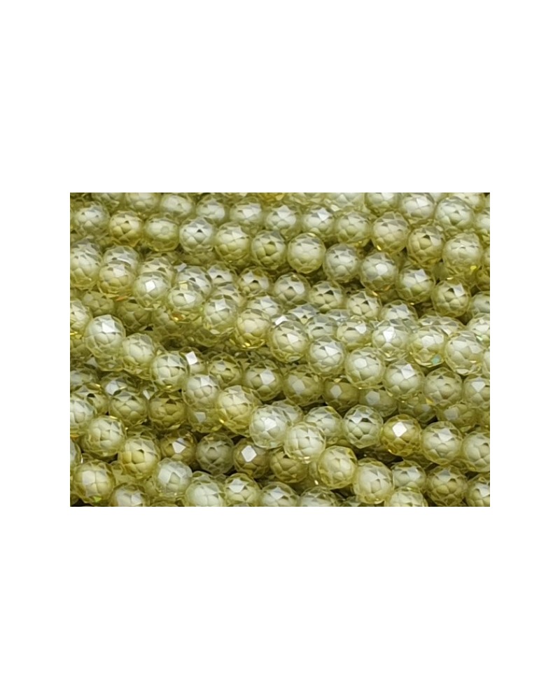 Zirkonkette-stark funkelnd-facettiert 3mm