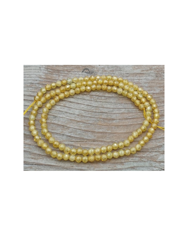 Zirkonkette-stark funkelnd-facettiert 3mm