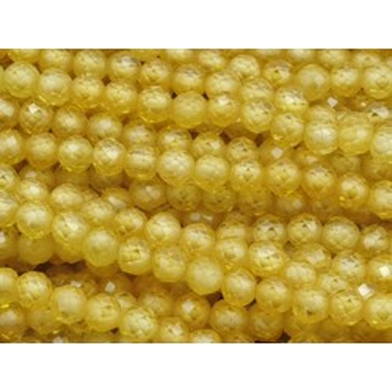 Zirkonkette-stark funkelnd-facettiert 3mm