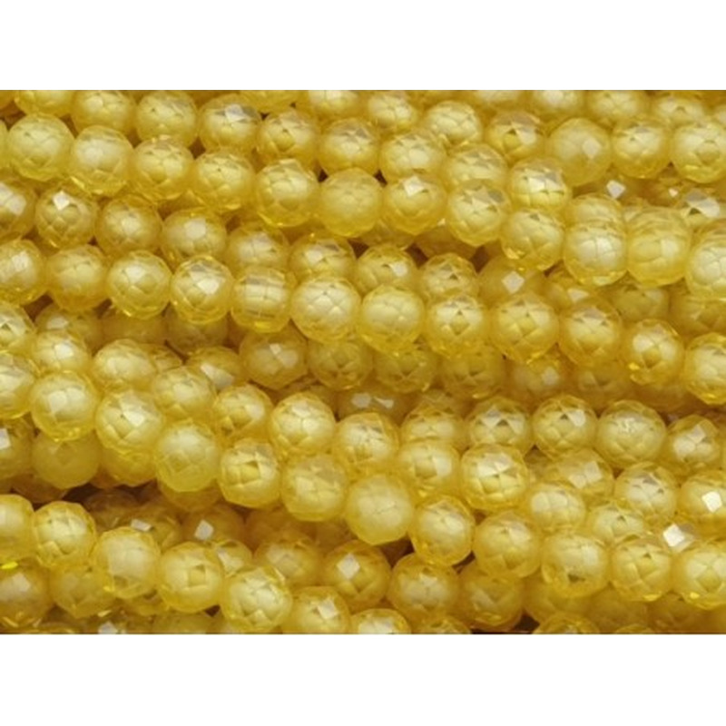 Zirkonkette-stark funkelnd-facettiert 3mm