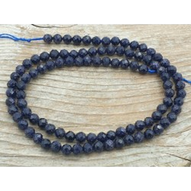 Blaue Goldflusskette facettiert 4mm 2
