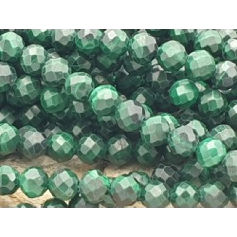 Malachitkette 4mm facettiert