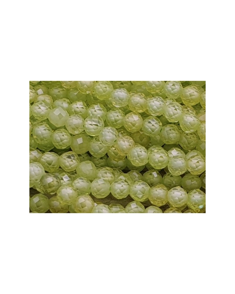 Zirkonkette-stark funkelnd-facettiert 3mm