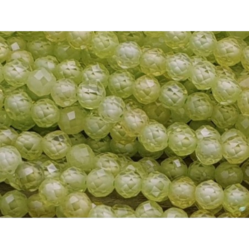 Zirkonkette-stark funkelnd-facettiert 3mm
