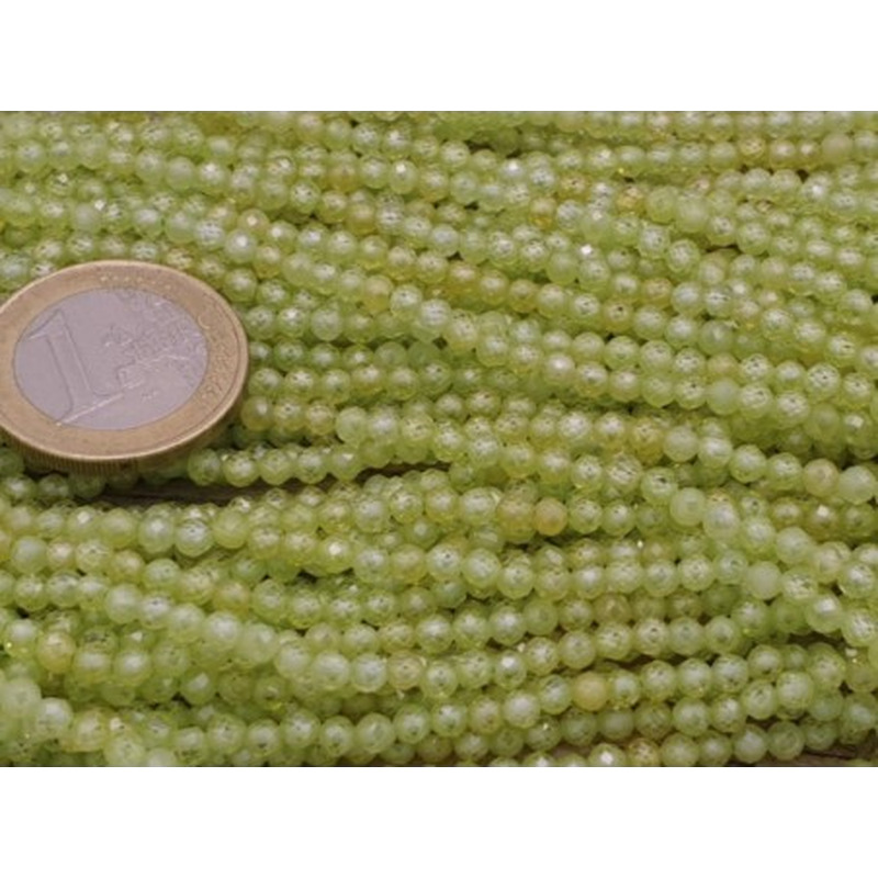 Zirkonkette-stark funkelnd-facettiert 3mm