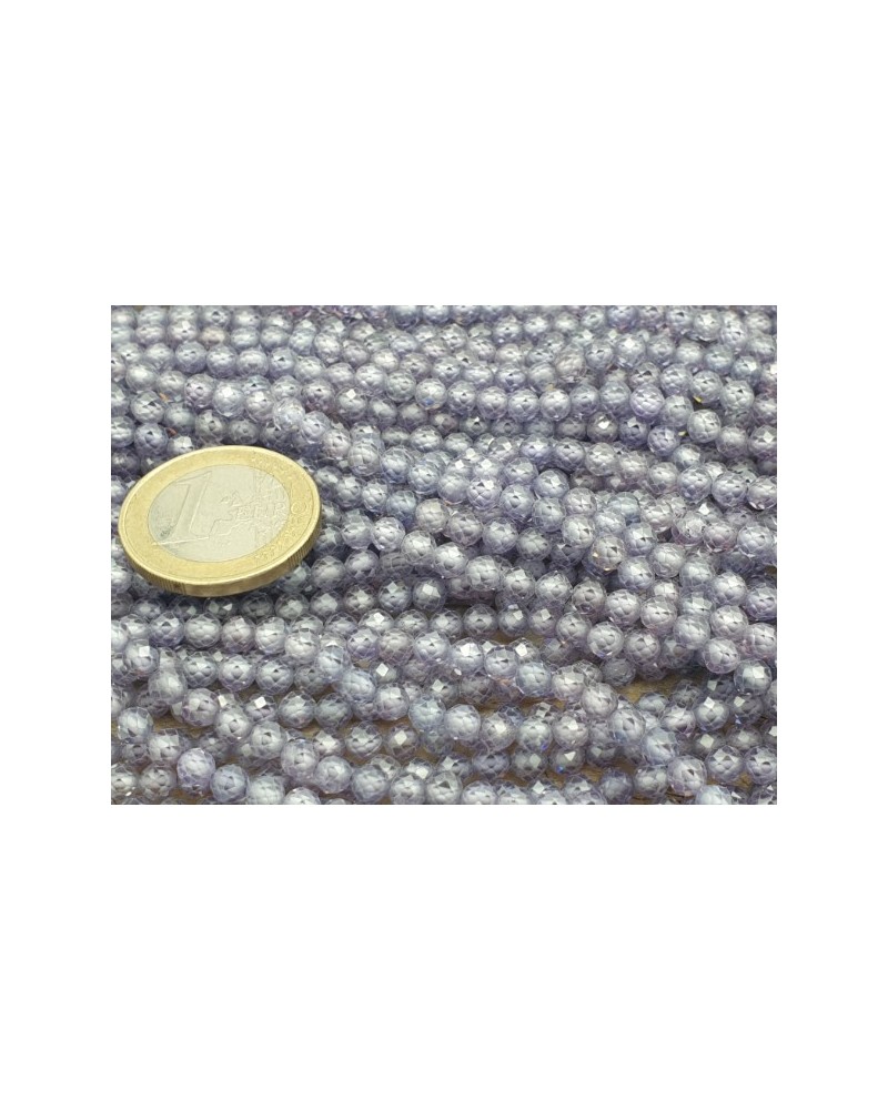 Zirkonkette-stark funkelnd-facettiert 4mm