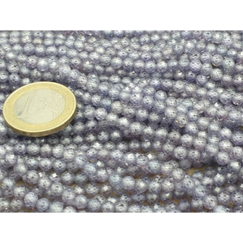 Zirkonkette-stark funkelnd-facettiert 4mm