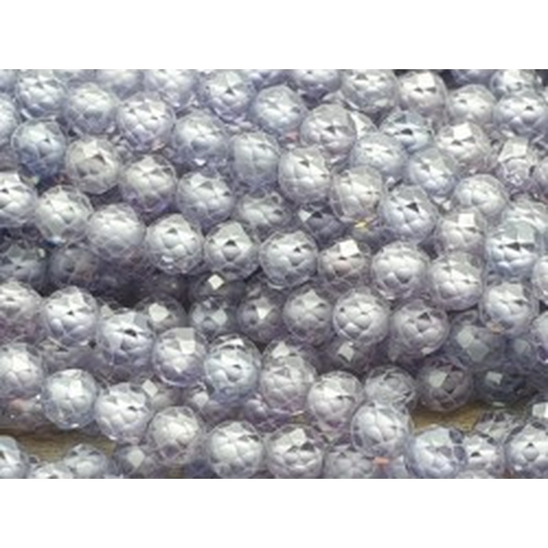 Zirkonkette-stark funkelnd-facettiert 4mm