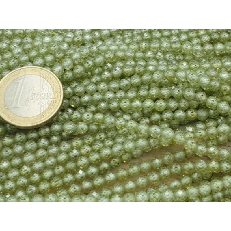 Zirkonkette-stark funkelnd-facettiert 4mm