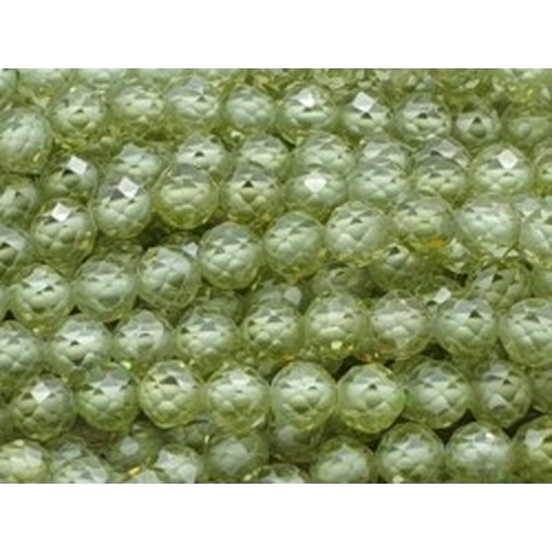 Zirkonkette-stark funkelnd-facettiert 4mm