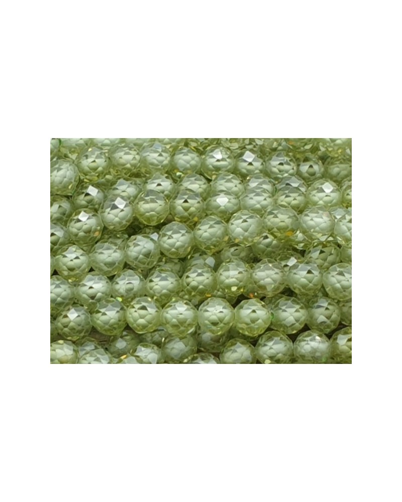Zirkonkette-stark funkelnd-facettiert 4mm
