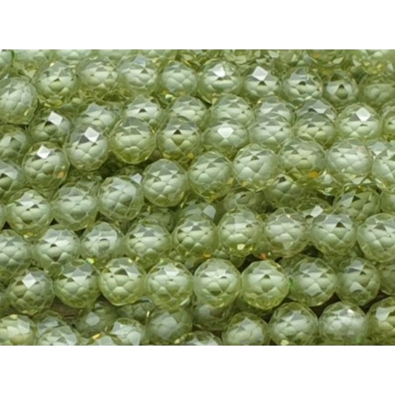 Zirkonkette-stark funkelnd-facettiert 4mm