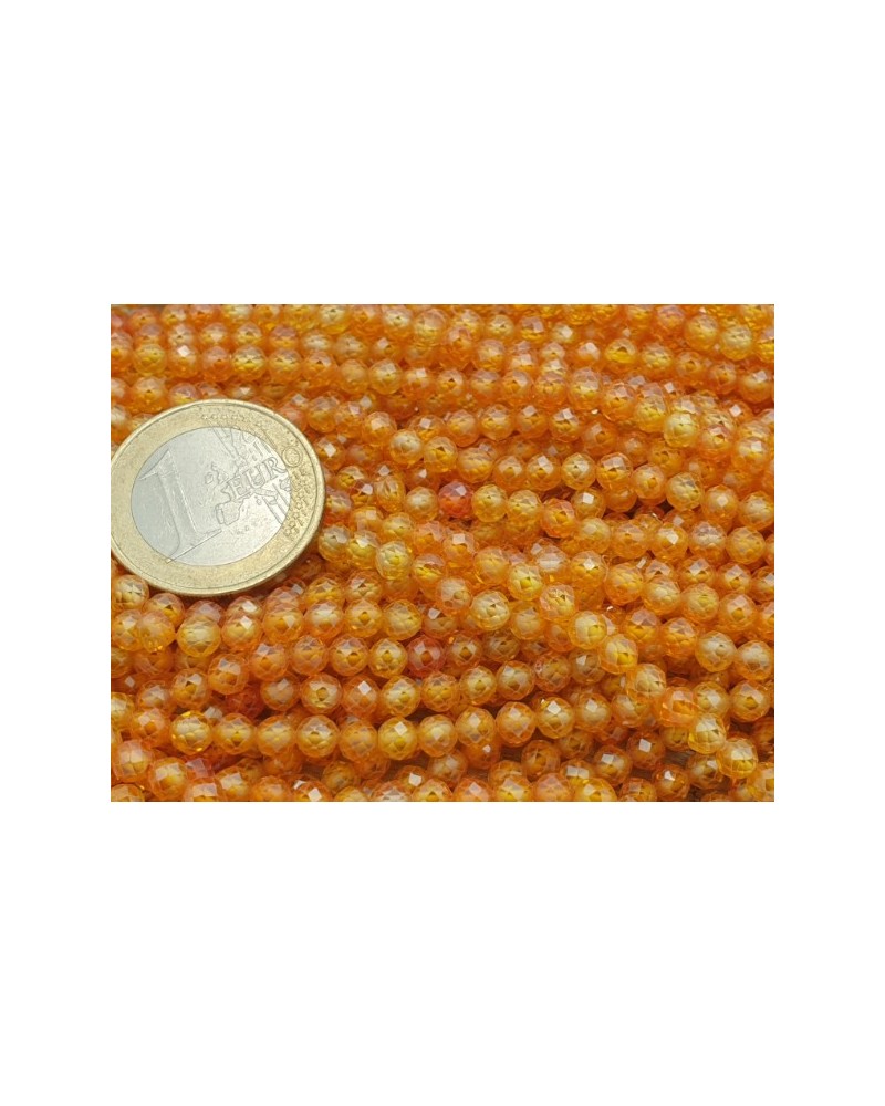 Zirkonkette-stark funkelnd-facettiert 4mm