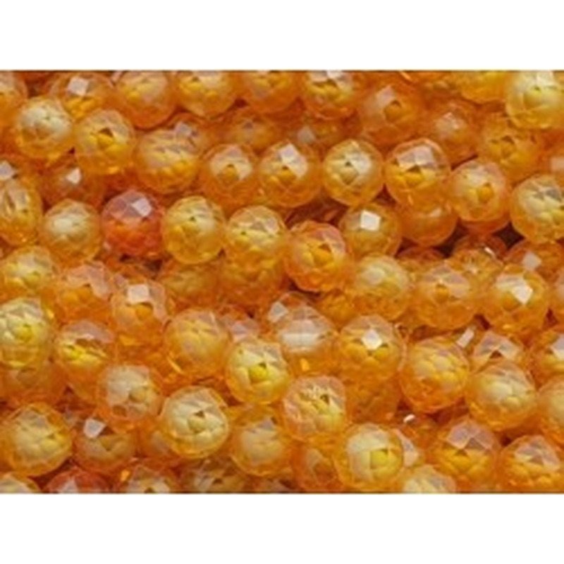 Zirkonkette-stark funkelnd-facettiert 4mm