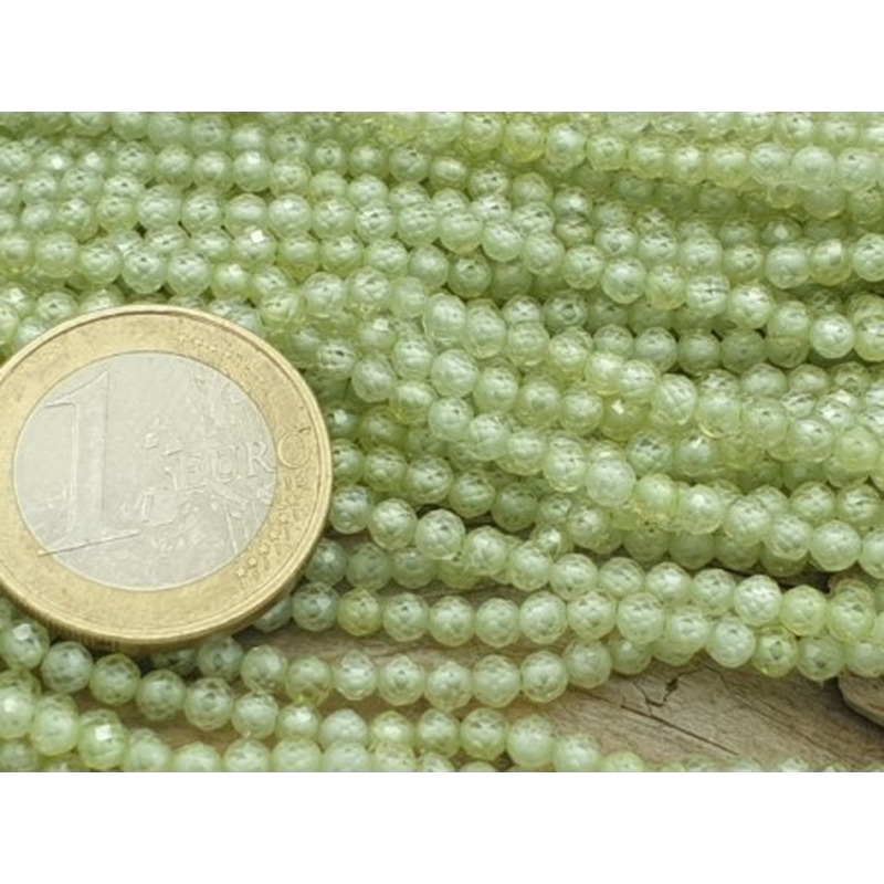 Zirkonkette-stark funkelnd-facettiert 3mm