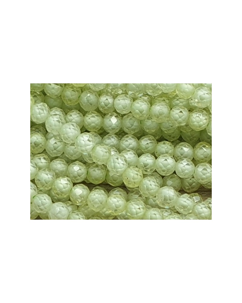 Zirkonkette-stark funkelnd-facettiert 3mm