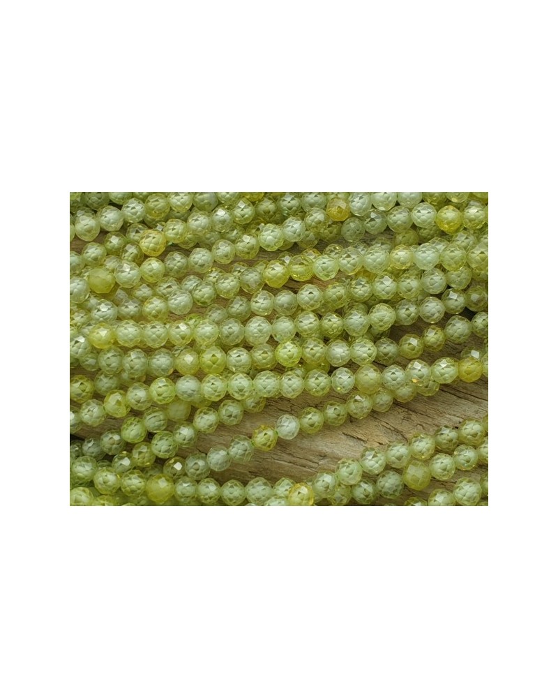 Zirkonkette-stark funkelnd-facettiert 4mm